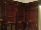 Original Antique Burr Mahogany Library by W. Turner Lord & Co.